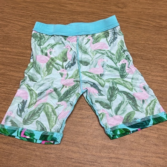 Little Sleepies Flamingo pajama shorts only size 7-8 - Picture 6 of 9
